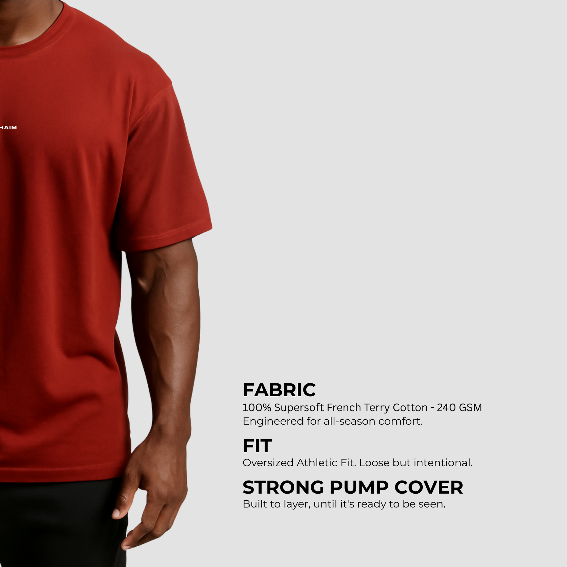 Blood Red Oversized T-shirt